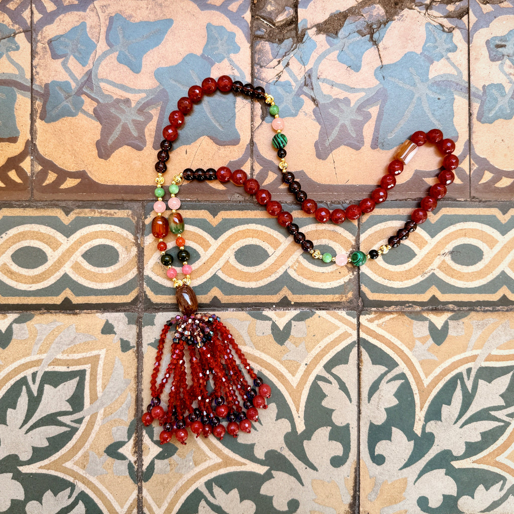 The Lumière Necklace — Bordeaux (Pre-Order)